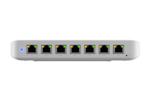 Ubiquiti USW-ULTRA-60W, Ultra 60W, Compact 8-port Layer 2 GbE PoE Switch, Versatile Mounting, 7 GbE PoE+ Output ports, 1 GbE Port, Includes PSU, 2 Year Warranty