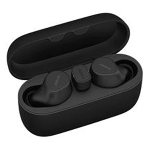 Jabra 20797-989-899, Evolve2 Buds UC - True wireless earphones with mic - in-ear - Bluetooth - active noise cancelling - USB-C via Bluetooth adapter - noise isolating - black, 2 Year Warranty