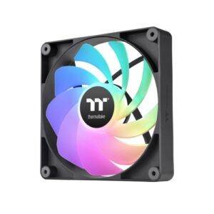 Thermaltake CL-F173-PL12SW-A, CT120 Reverse ARGB Sync Performance PWM Fan (up to 2000RPM) Black Edition - 2 Fan Pack, 2 Year Warranty