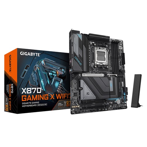 Gigabyte X870 GAMING X WIFI7, AMD AM5 ATX Motherboard 4x DDR5~256GB,3x PCIe x16, 3x M.2, 4x SATA 6,4x USB 3.2, 4x USB2.0, 2x USB-C, 3 Year Warranty