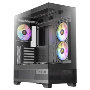 Antec CX700RGB, 6x120mm, RGB Fans. 4mm Tempered Glass, USB C, Tool Free Panels. Vertical Cooling, Gaming Case, 1 Year Warranty