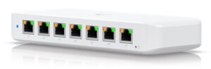 Ubiquiti Ultra 42W, Compact Layer 2, 8-port GbE PoE Switch, Versatile Mounting Options, 7 PoE/PoE+ No Power Supply, PoE++ Input, 2 Year Warranty