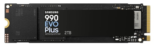 SAMSUNG MZ-V9S2T0BW, 990 EVO PLUS, 2TB, M.2 Internal NVMe PCIe SSD, Read Speed: 7250MD/s, Write Speed: 6300 MB/s, 1.5M Hours MTBF, 5 Year Warranty