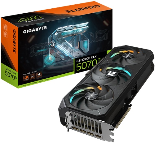Gigabyte GV-N507TGAMING OC-16GD, Nvidia GeForce RTX™ 5070 Ti GAMING OC, 16GB DDR7, Core Clock: TBD, Cuda Core: 8960, 1xHDMI, 3xDP, PSU: 750W, PCIe5.0, 3 Year Warranty