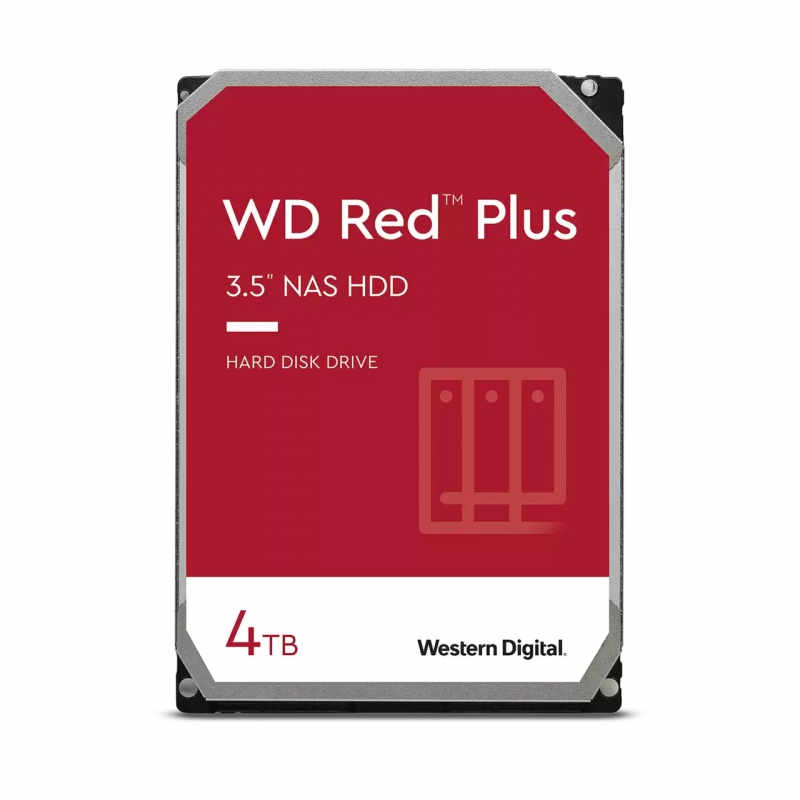 Western Digital WD40EFPX, Red Plus, 4TB, 3.5", SATA 6Gb/s, 5400RPM, 256MB Cache, 3 Year Warranty