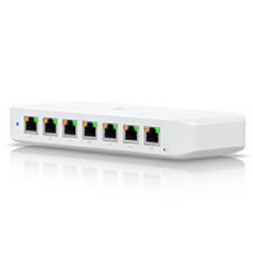 Ubiquiti USW-ULTRA-60W, Ultra 60W, Compact 8-port Layer 2 GbE PoE Switch, Versatile Mounting, 7 GbE PoE+ Output ports, 1 GbE Port, Includes PSU, 2 Year Warranty - Image 2