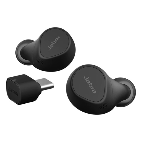 Jabra 20797-989-899, Evolve2 Buds UC - True wireless earphones with mic - in-ear - Bluetooth - active noise cancelling - USB-C via Bluetooth adapter - noise isolating - black, 2 Year Warranty - Image 2