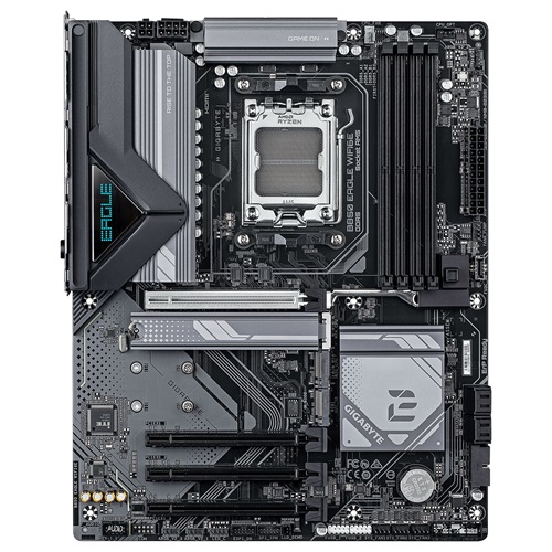 Gigabyte GA-B850-EAGLE-WIFI6E, ATX, AMD AM5, 4xDDR5, 3xM.2, 4xSata 6GB/s, RAID, 1xPCIe, 1xHDMI, 1xDP, Gbe Lan, Wireless AX=Bluetooth, 2xUSB-C, 6xUSB3.2, 4xUSB 2.0, 3 Year Warranty - Image 2