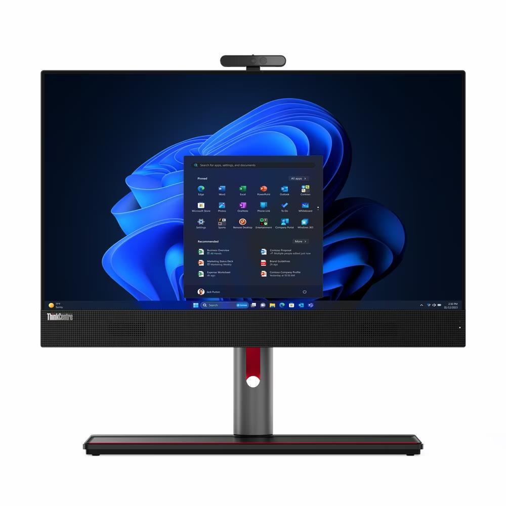Lenovo 12SH001CAU, ThinkCentre M90a G5 AIO, 23.8" FHD Screen, Intel i7-14700, 16GB DDR5 RAM, 512GB NVMe SSD, Wireless AX+Bluetooth, Windows 11 Pro, Black, 3 Year Onsite Warranty