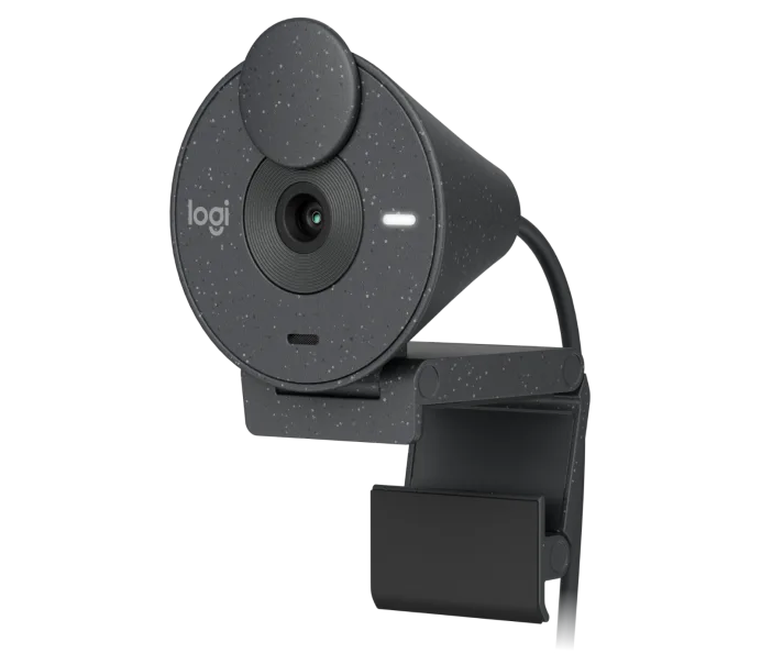 Logitech 960-001437, BRIO 300 Webcam, 2MP, Fixed Focus, Built-in-Mic, Noise Reducing, USB, Graphite, 1 Year Warranty - Image 2