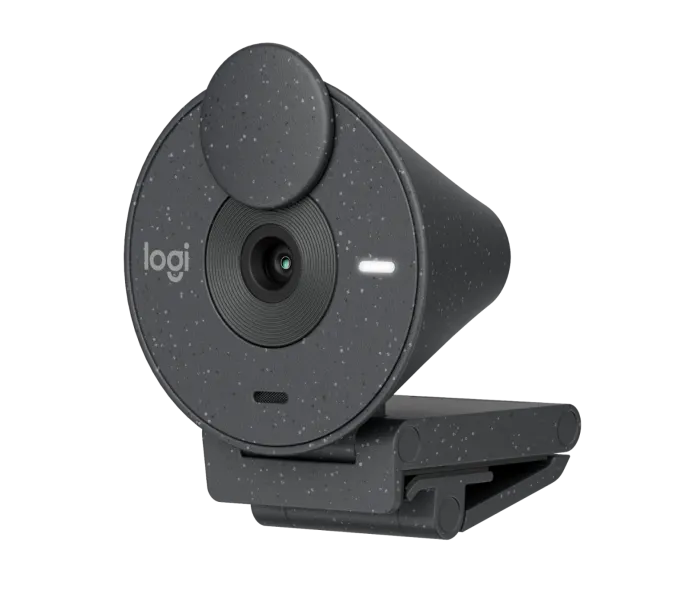 Logitech 960-001437, BRIO 300 Webcam, 2MP, Fixed Focus, Built-in-Mic, Noise Reducing, USB, Graphite, 1 Year Warranty - Image 4