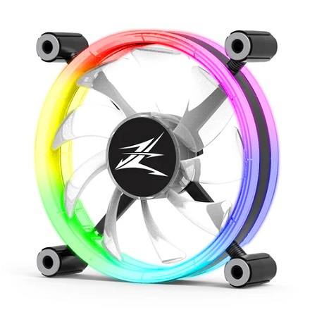 Zalman ZM-IF120, Size: 120mm, Airflow: 55.2CFM, Noise: 21dBA, ARGB, Black, 1 Year Warranty