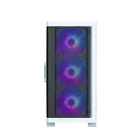 Zalman M4 WHITE, Mini Tower, Tempered Glass, Drive Bays: 1x3.5"/2.5", 1x3.5", 2x2.5", Expansion Slot: 4, Motherboard Support: mATX/Mini-ITX, Pre-Installed Fan: 4x120mm ARGB, White, 1 Year Warranty