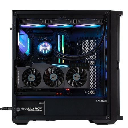 Zalman Z10 DUO, Mid-Tower, Tempered Glass, Drive Bays: 2x3.5", 2x2.5", Expansion Slot: 7, Motherboard Support: ATX/mATX/Mini-ITX, Pre-Installed Fan: 4x120mm, ARGB, Black, 1 Year Warranty - Image 2