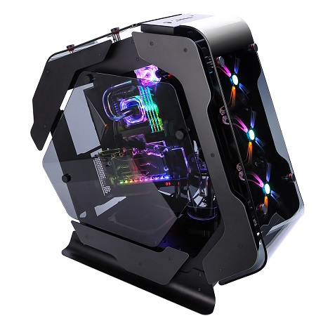 Zalman Z-MACHINE 500, Mid-Tower, Tempered Glass, Drive Bays: 1x3.5",1x2.5/ 2x2.5", Expansion Slot: 7, Motherboard Support: ATX/mATX/Mini-ITX, Pre-Installed Fan: 5x120mm, ARGB, Black, 1 Year Warranty - Image 2