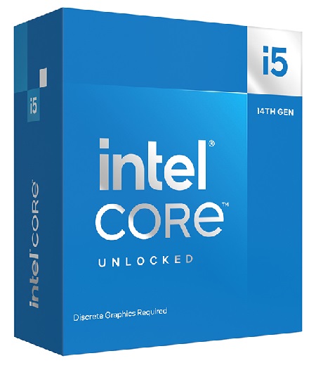 Intel BX8071514600KF, Core i5-14600KF, LGA 1700 Socket, 14 Cores, 20 Threads, Base: 4GHz, Turbo: 5.3GHz, Cache: 44MB, TDP: 125W, 3 Year Warranty