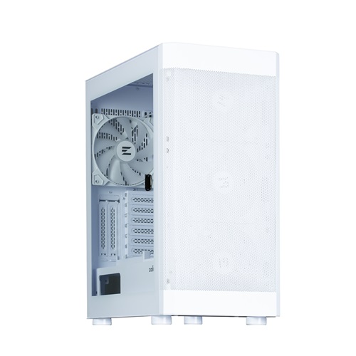 Zalman I4 TG WHITE, Mid-Tower, Tempered Glass, Drive Bays: 2x3.5"(Combo), 2x2.5", Expansion Slot: 7+2, Motherboard Support: ATX/mATX/Mini-ITX, Pre-Installed Fan: 4x140mm RGB, White, 1 Year Warranty - Image 3