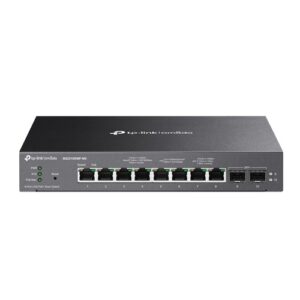 TP-Link SG2210XMP-M2, Omada Smart Ethernet Switch, 8xGbE PoE+ Port, 2xGbE SFP+ Port, Layer 2, Desktop/Wall-Mounting, Manageable, PoE Budget: 160W, 5 Year Warranty