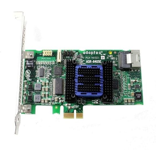 Adaptec 6805E RAID Controller - 8xSAS/SATA (via 2-Port Mini-SAS Internal SFF-8087), Low Profile - PCI-Ex4, Kit (Cable Included), 1 Year