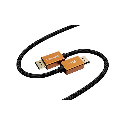 Volans VL-DD85, Ultra 8K DisplayPort to DisplayPort Cable, Male to Male, Length: 5m, 1 Year Warranty