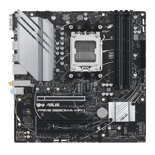 Asus B650M PRIME B650M-A WIFI II-CSM, AMD AM5 Micro-ATX Motherboard 4x DDR5 192GB, 1x PCIe 4.0 x16 slot,2 x M.2 slots, 4 x SATA,Wi-Fi 6 1 x HDMI.1, 3 Year Warranty - Image 3