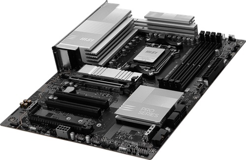 MSI PRO X870-P WIFI, ATX, AMD AM5, 4xDDR5, 1xM.2+4xSATA 6Gb/s, PCIe, HDMI, GbE LAN, WiFi 7+Bluetooth, USB, 3 Year Warranty - Image 3