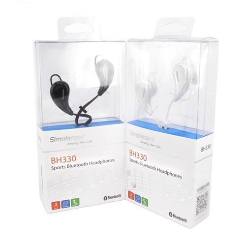 Simplecom BH330, Sports In-Ear Wireless Earbud, White, 1 Year Warranty - Image 4