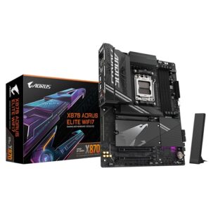 Gigabyte Z890 AORUSELITE WF7, Intel LGA 1851 ATX Motherboard, 4x DDR5 ~256GB, 3x PCI-E x16, 4x M.2, 4x SATA, 5x USB 3.2, 1x USB-C, 4x USB 2.0, 3 Year Warranty