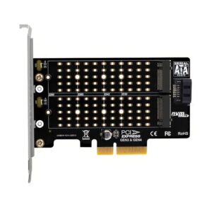 Simplecom EC412v2, NVMe and SATA M.2 SSD to PCIe x4 Expansion Card, 1 Year Warranty