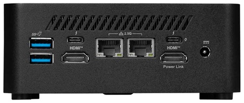 MSI Cubi NUC 1M-001BAU, Barebone, Core 7 150U, Up to DDR5, 2*M.2, 2*HDMI, 2*TBT, 2*LAN, Wifi6, Card Reader, Switch Cable, Black, 3 Year Warranty - Image 3