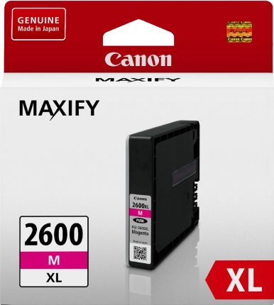 Canon PGI2600XLM, Magenta Ink Tank, Canon MAXIFY iB4060, Canon MAXIFY MB5060, Canon MAXIFY MB5360, 1 Year