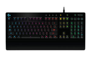 Logitech 920-008096, G213 Prodigy RGB Gaming Keyboard, 16.8 Million Lighting Colors Mech-Dome Backlit Keys Dedicated Media Controls Spill-Resistant Durable Design, 2 Years