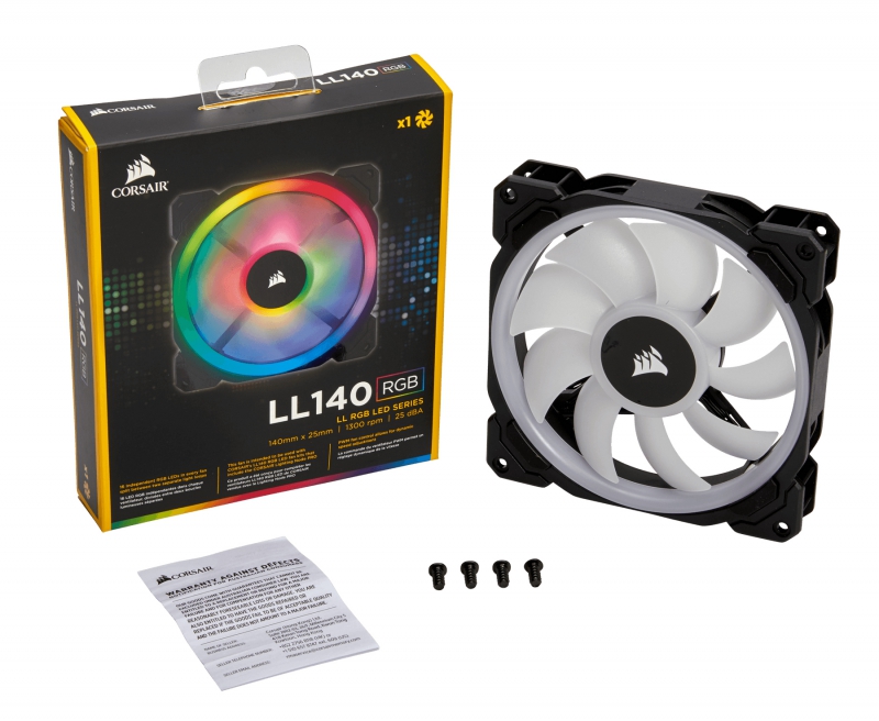Corsair CO-9050073-WW, LL Series LL140, Size: 140mm, PWM, Noise: 25 dBA, RGB, 2 Years Warranty - Image 4