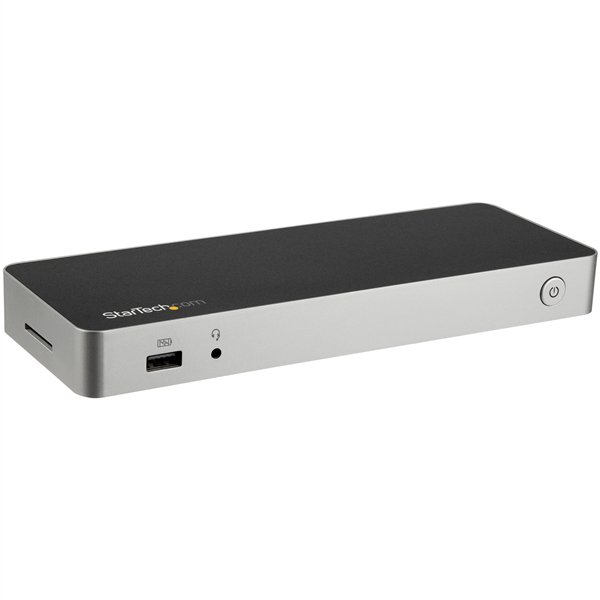 StarTech DK30CHDDPPD, Add dual monitors (4K HDMI and 4K DP) plus an SD card reader and multiple USB ports to your laptop plus power and charge as you work, Dual Monitor USB-C Dock connects your USB C laptop to two 4K monitors: 1x DisplayPort (DisplayLink) and 1x HDMI (DP Alt Mode) - Windows / Mac - 60W USB Power Delivery 2.0 - Laptop docking station for MacBook Pro / Dell XPS 13 or other USB C laptop, SD and microSD (with adapter) memory card slot (SD 4.0 / UHS-II), USBC Dock w/ GbE port & 4x USB 3.0 (USB-A) ports, 3 Years