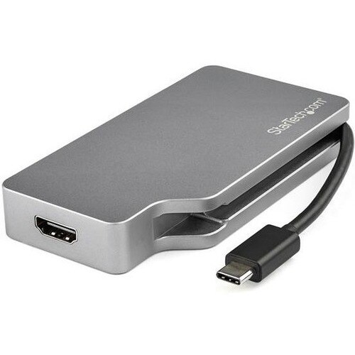 Startech CDPVDHDMDPSG, A/V Adapter, 1 x24-Pin USB-C Male, 1x25-Pin DVI-D Female, 1x19-pin HDMI Female, 1x20-Pin Mini DP Female, 1x15-pin HD-15 VGA Female, Space Gray, 3 Year Warranty - Image 7