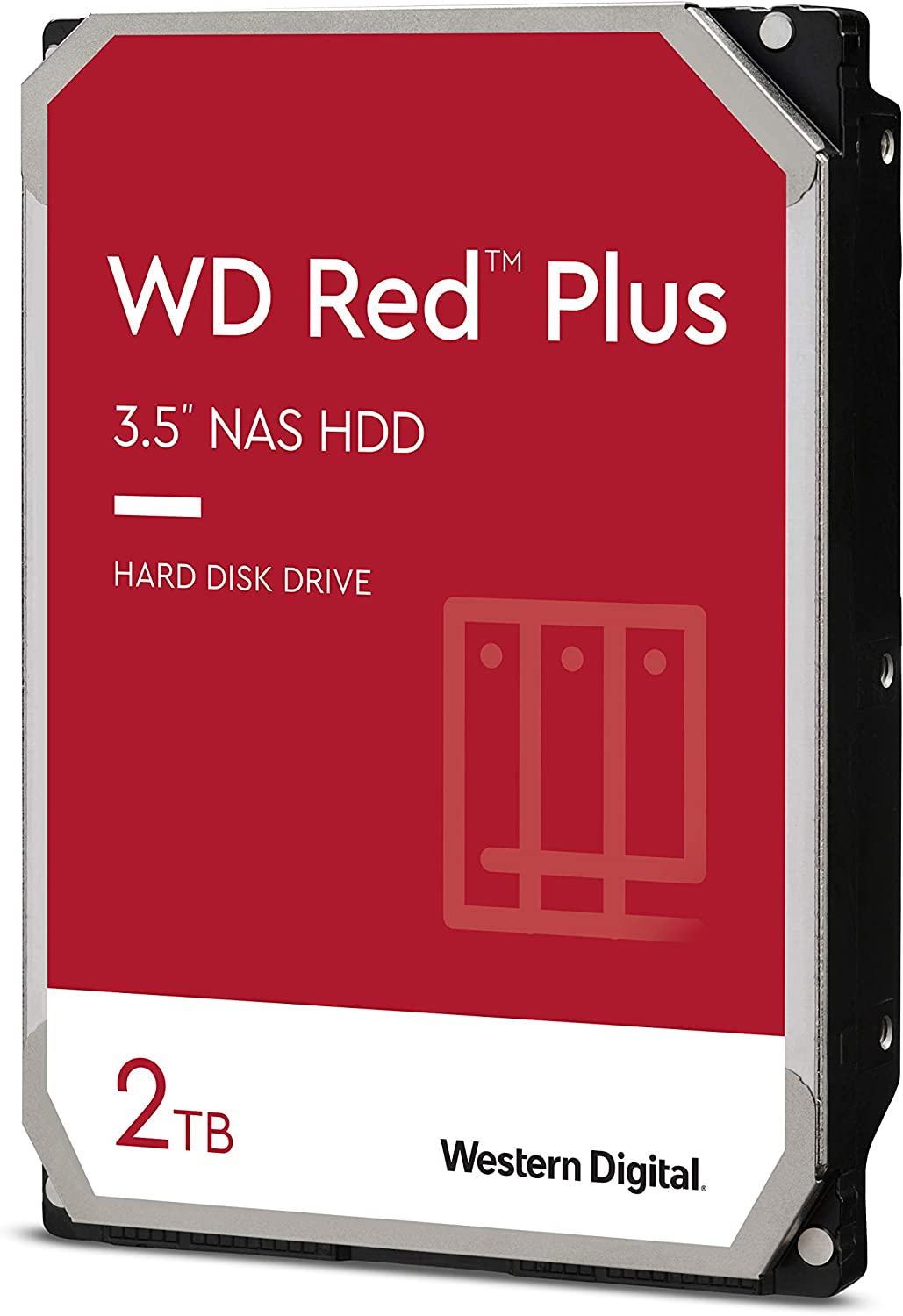 Western Digital WD20EFPX, Red Plus NAS, 2TB, 3.5", SATA 6Gb/s, 5400RPM, 64MB Cache, 3 Year Warranty