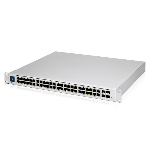 Ubiquiti USW-Pro-48-POE-AU, UniFi 48 port Managed Gigabit Layer2 and Layer3 switch with auto-sensing 802.3at PoE+ and 802.3bt PoE, Touch Display, 600W Gen2, 2 Year Warranty