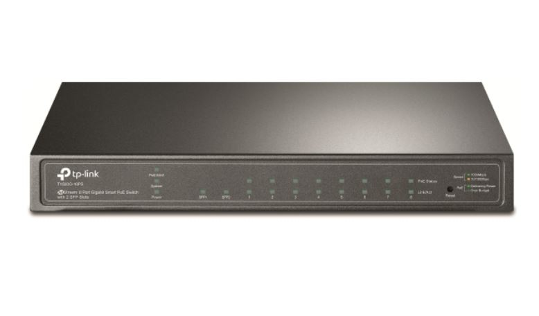 *Sale till 16th MAY* TP-Link TL-SG2210P, 8-Port Gigabit Smart PoE Switch with 2 SFP Slots L2/L3/L4 QoS and IGMP Snooping WEB/CLI Managed 53W, Fanless, 5 Years