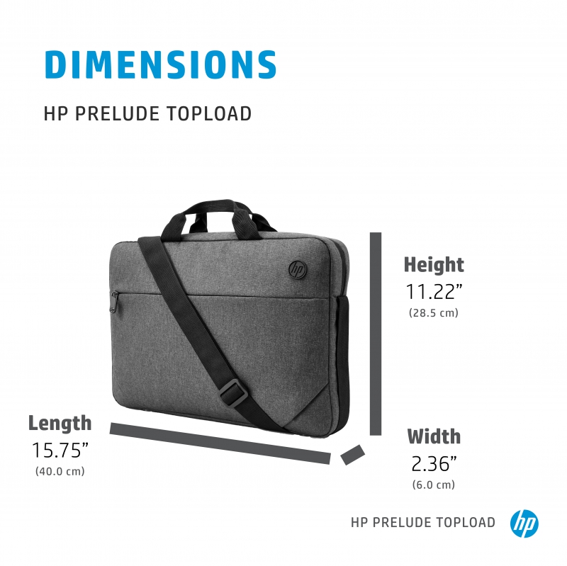 HP 1E7D7AA, 15.6", Prelude Topload, Gray, 1 Year Warranty - Image 5