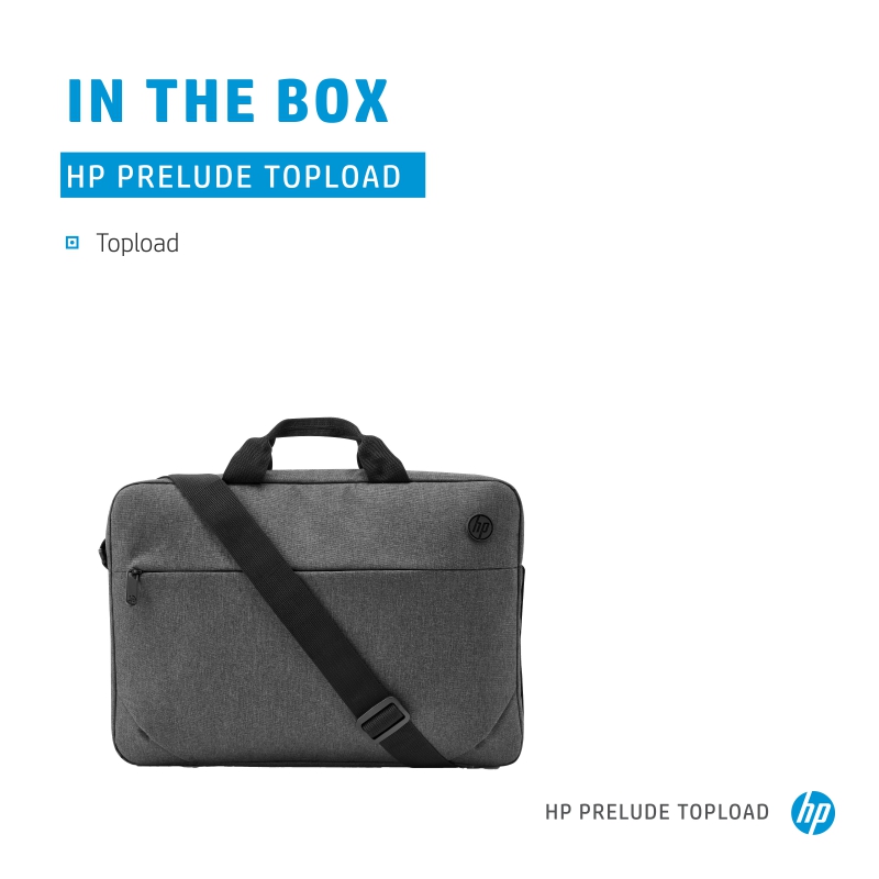 HP 1E7D7AA, 15.6", Prelude Topload, Gray, 1 Year Warranty - Image 4