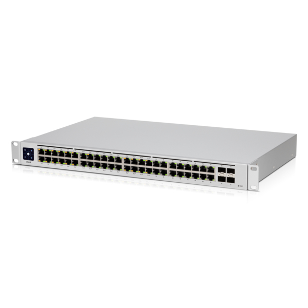 Ubiquiti USW-48-POE, UniFi 48 port Managed Gigabit Layer2 & Layer3 switch, 48x Gigabit Ethernet Ports w/ 32x 802.3at POE+, 4x SFP Port Touch Display 210W, 2 Year Warranty
