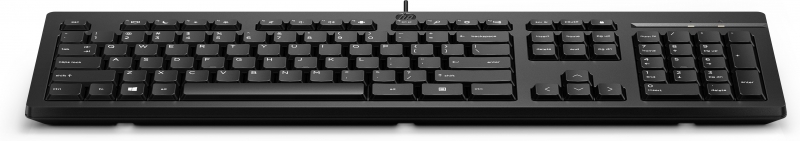 HP 266C9AA, 125 Wired Keyboard, Black, 1 Year Warranty