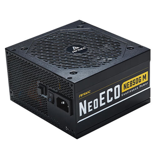 Antec NE850G M, 850W, 80 Plus Gold, Fully Modular, Fan: 120mm, ATX, 7 Year Warranty