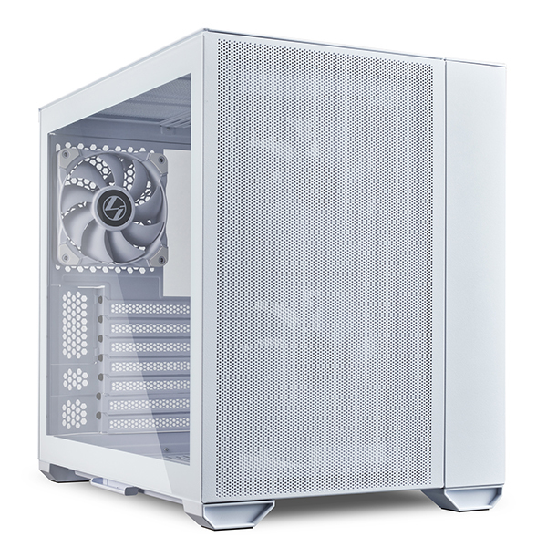 Lian Li PC-O11 AMW, Air Mini Mesh, Mini-Tower, Tempered Glass, Drive Bays: 3x3.5", 3x2.5", Expansion Slot: 8, Motherboard Support: E-ATX/ATX/Micro-ATX/ITX, Pre-installed Fan: 3x120mm, White, 1 Year Warranty
