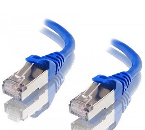 Astrotek AT-RJ45BLUF6A-5M, CAT6A Shielded Ethernet Cable 5m Blue Color 10GbE RJ45 Network LAN Patch Lead S/FTP LSZH Cord 26AWG, 1 Year Warranty