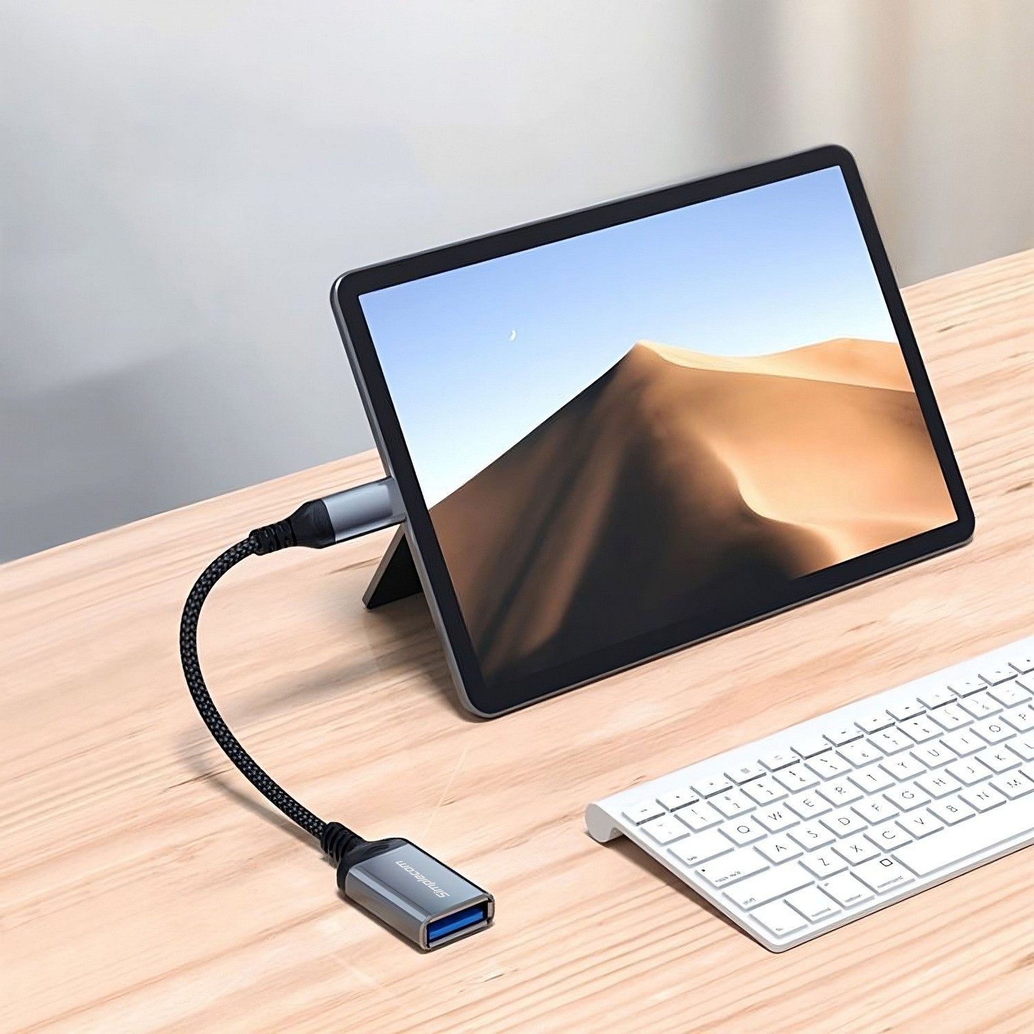 Simplecom CA131, USB-C Male to USB-A Female OTG Adapter Cable, Length: 15cm, 1 Year Warranty - Image 3