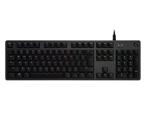 Logitech 920-009372, Logitech G512 Carbon RGB Mechanical Gaming Keyboard, GX Red Linear, Lightsync RGB, 2 Year Warranty