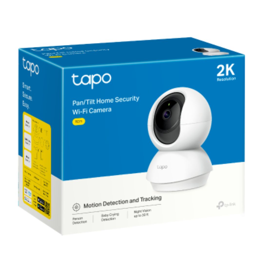 *Sale till 9th MAY* TP-Link TC71, Pan/Tilt Home Security Wi-Fi Camera, 2K, Built-in Microphone, 1 Camera System, 2 Year Warranty