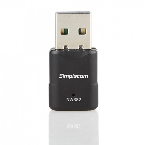 Simplecom NW382, Mini Wireless N USB WiFi Adapter 802.11n 300Mbps, 1 Year Warranty