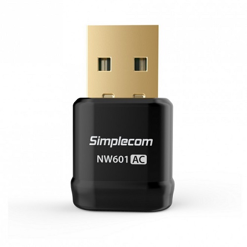 Simplecom NW601 AC600 Mini WiFi Dual Band Wireless USB Adapter, 1 Year Warranty